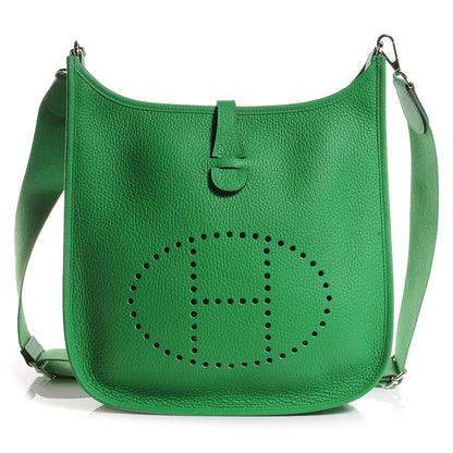 Hermes Taurillon Clemence Evelyne III PM Bambou 1 of 8