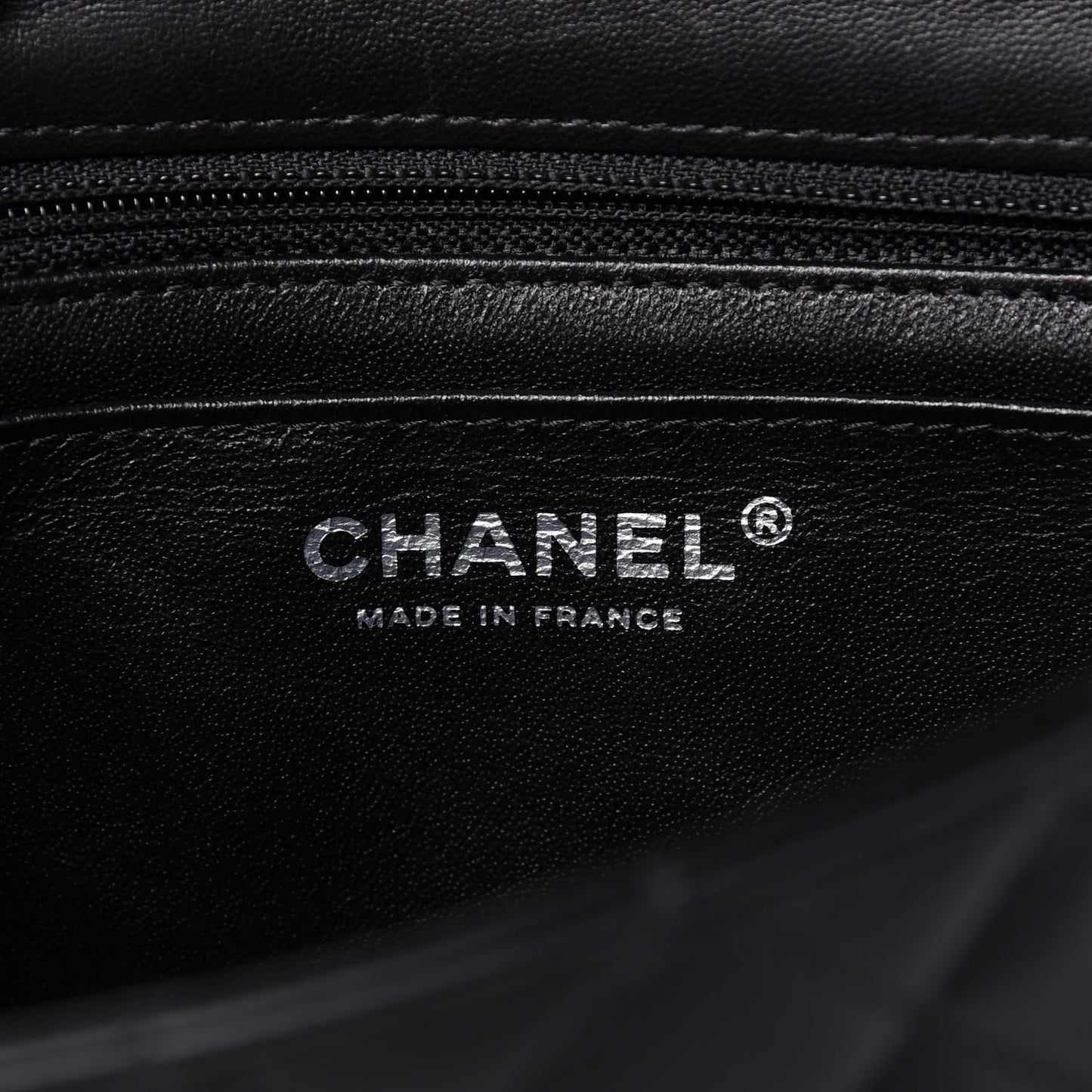 Lambskin Quilted Mini Rectangular Flap Black