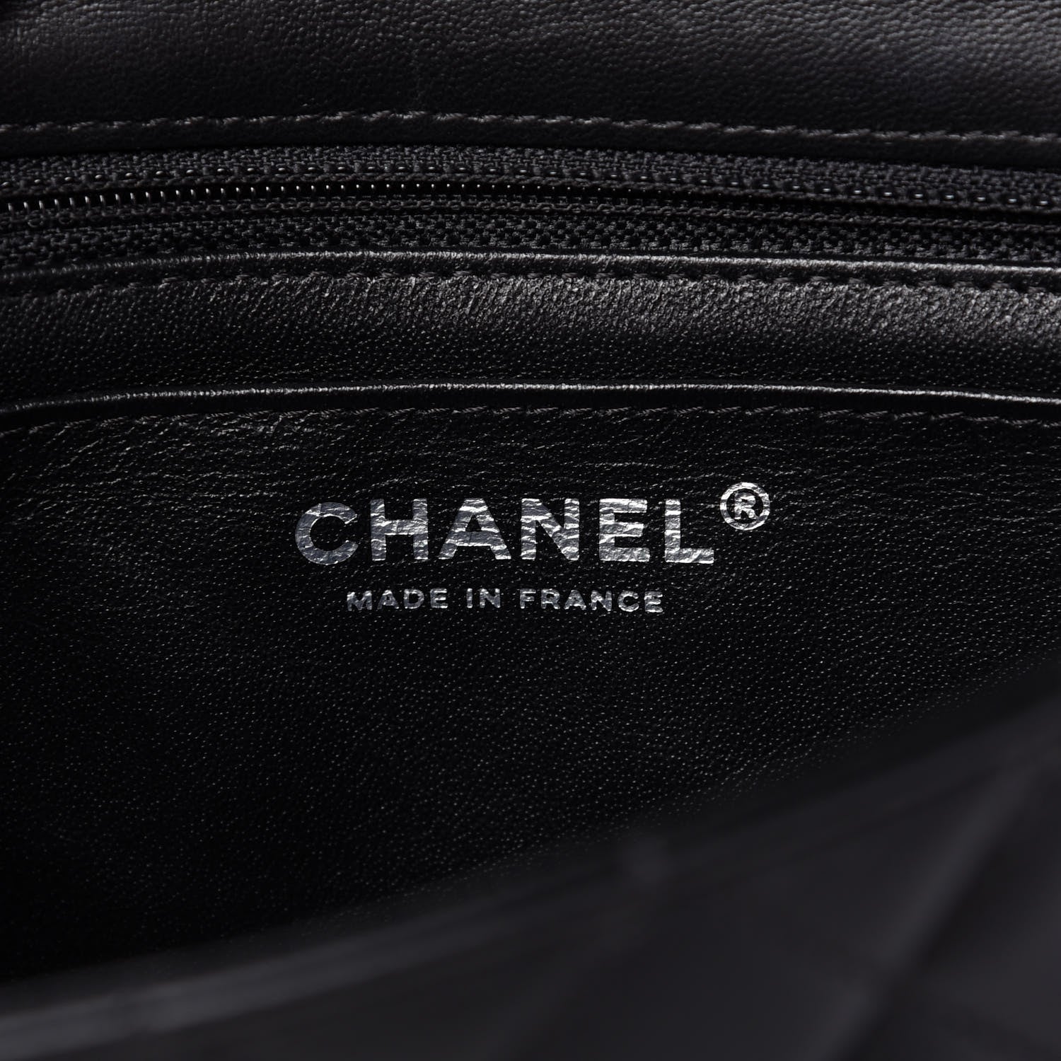 Chanel Lambskin Quilted Mini Rectangular Flap Black 8 of 10