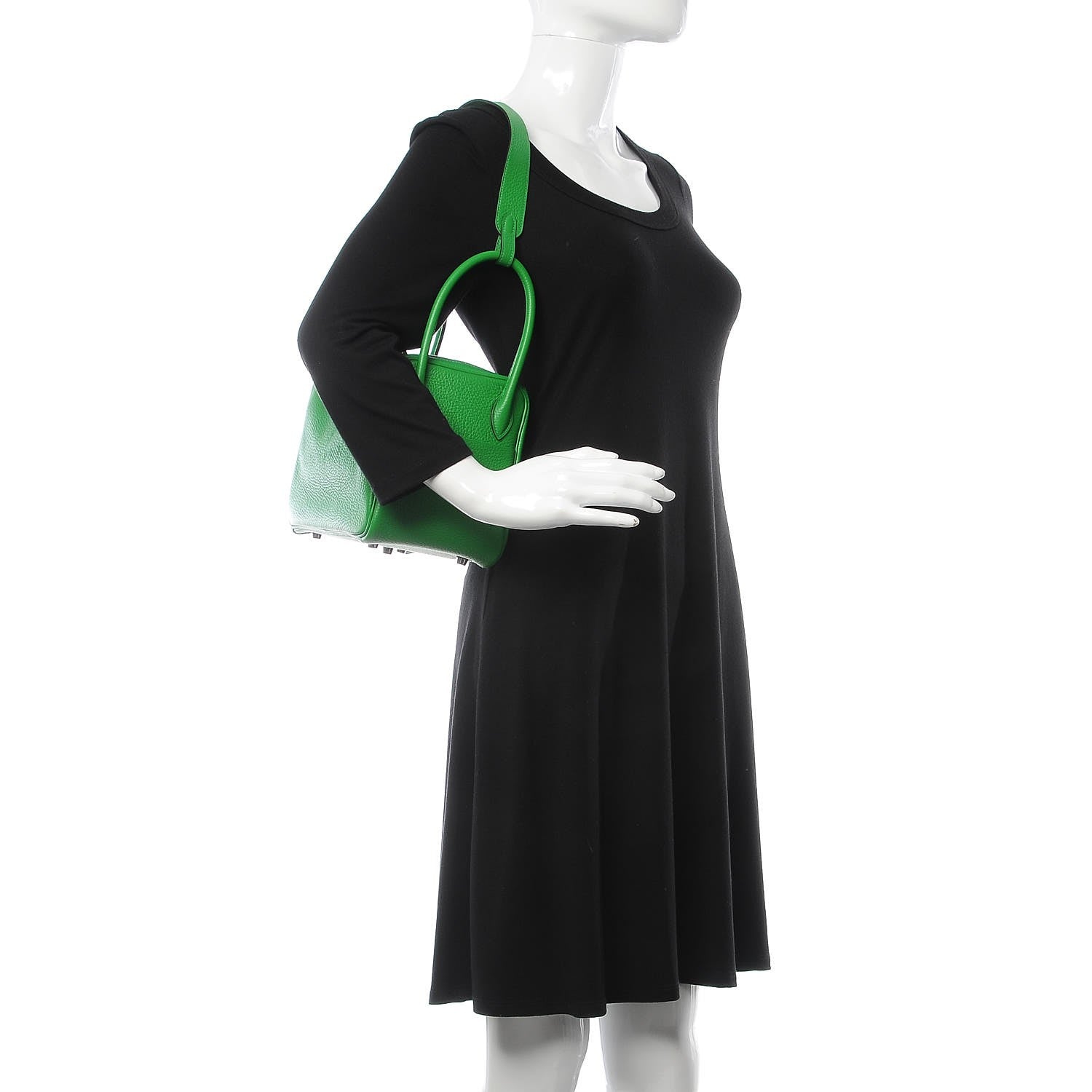 Hermes Taurillon Clemence Lindy 26 Bambou 2 of 8