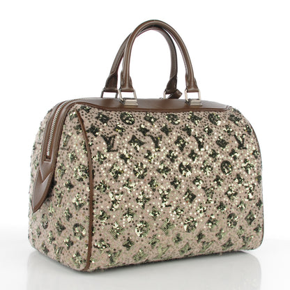 Louis Vuitton Sequin Monogram Sunshine Express Speedy Kaki 3 of 7