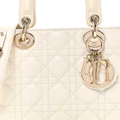 Christian Dior Lambskin Cannage Small Lucky Badges My Lady Dior White 8 of 10