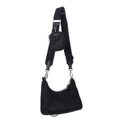 Prada Nylon Re-Edition 2005 Shoulder Bag Black 2 of 4