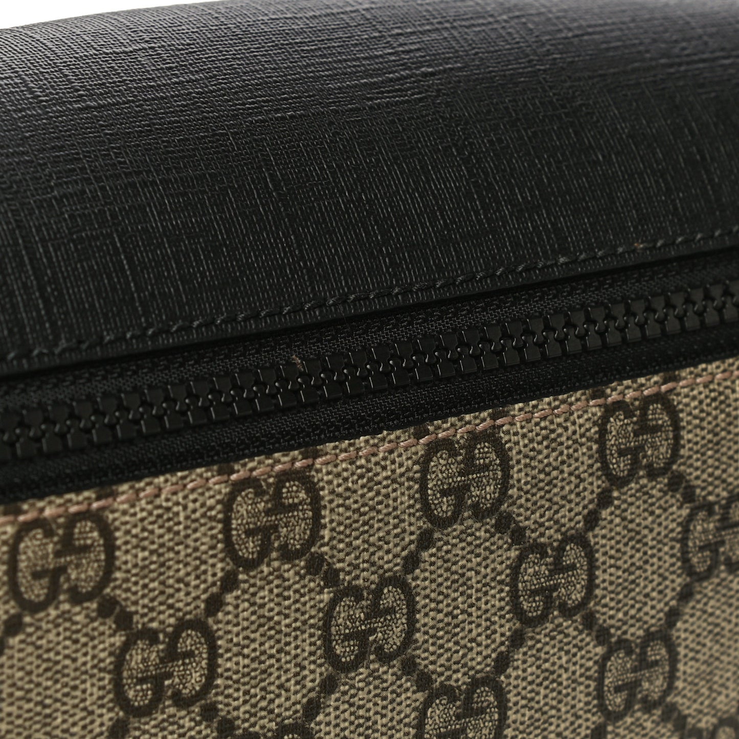 GG Supreme Monogram Belt Bag Black