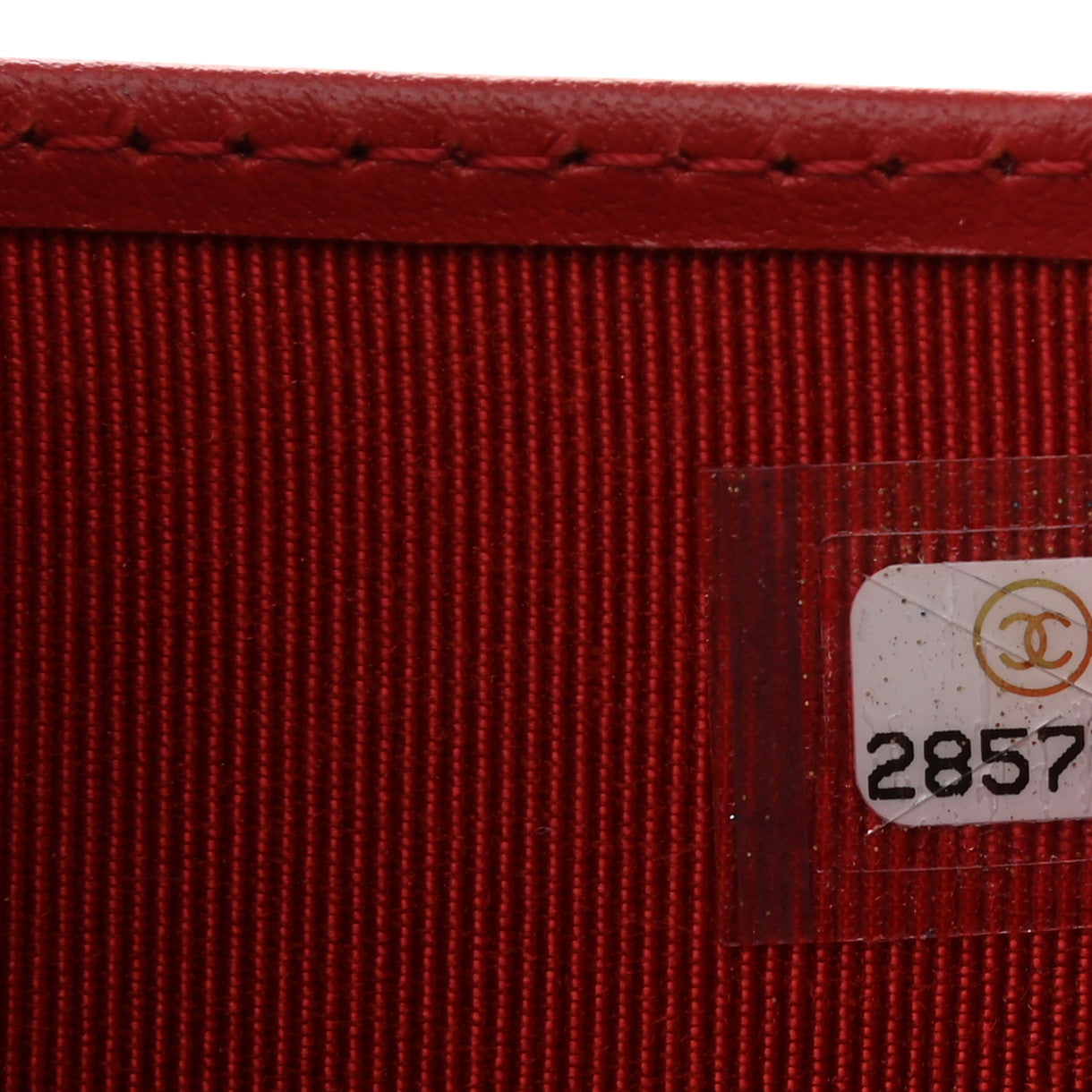 Caviar Quilted Compact Flap Wallet Red