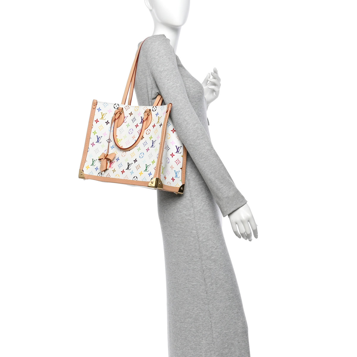 LV X TM Monogram Multicolor Onthego MM White