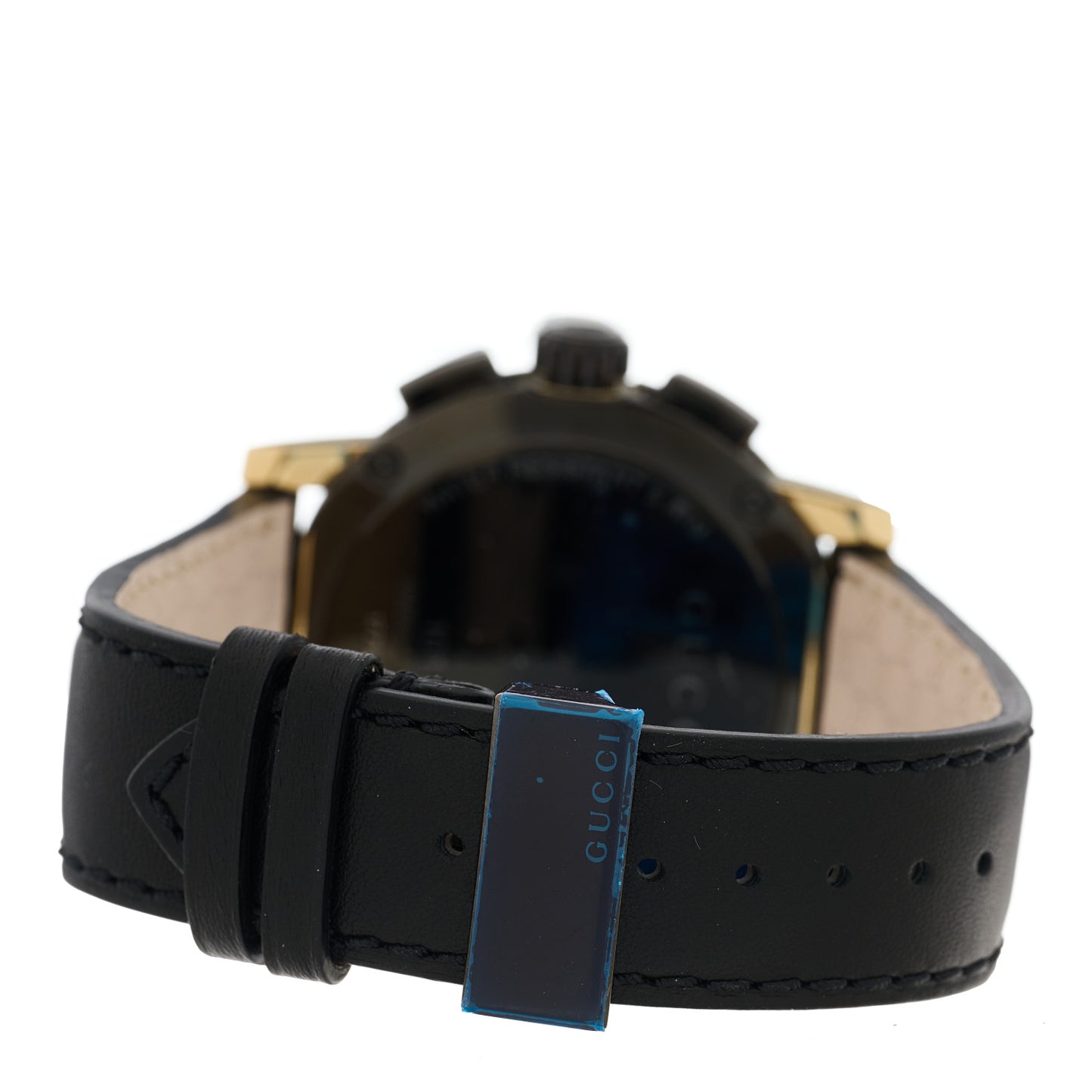 PVD Stainless Steel Calfskin 44mm G-Chrono Quartz Watch Black
