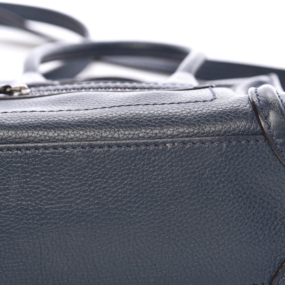 Celine Drummed Calfskin Nano Luggage Orage 9 of 10