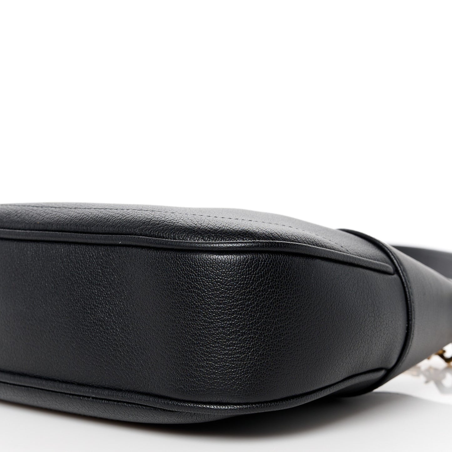 Goatskin Small Aphrodite Shoulder Bag Black