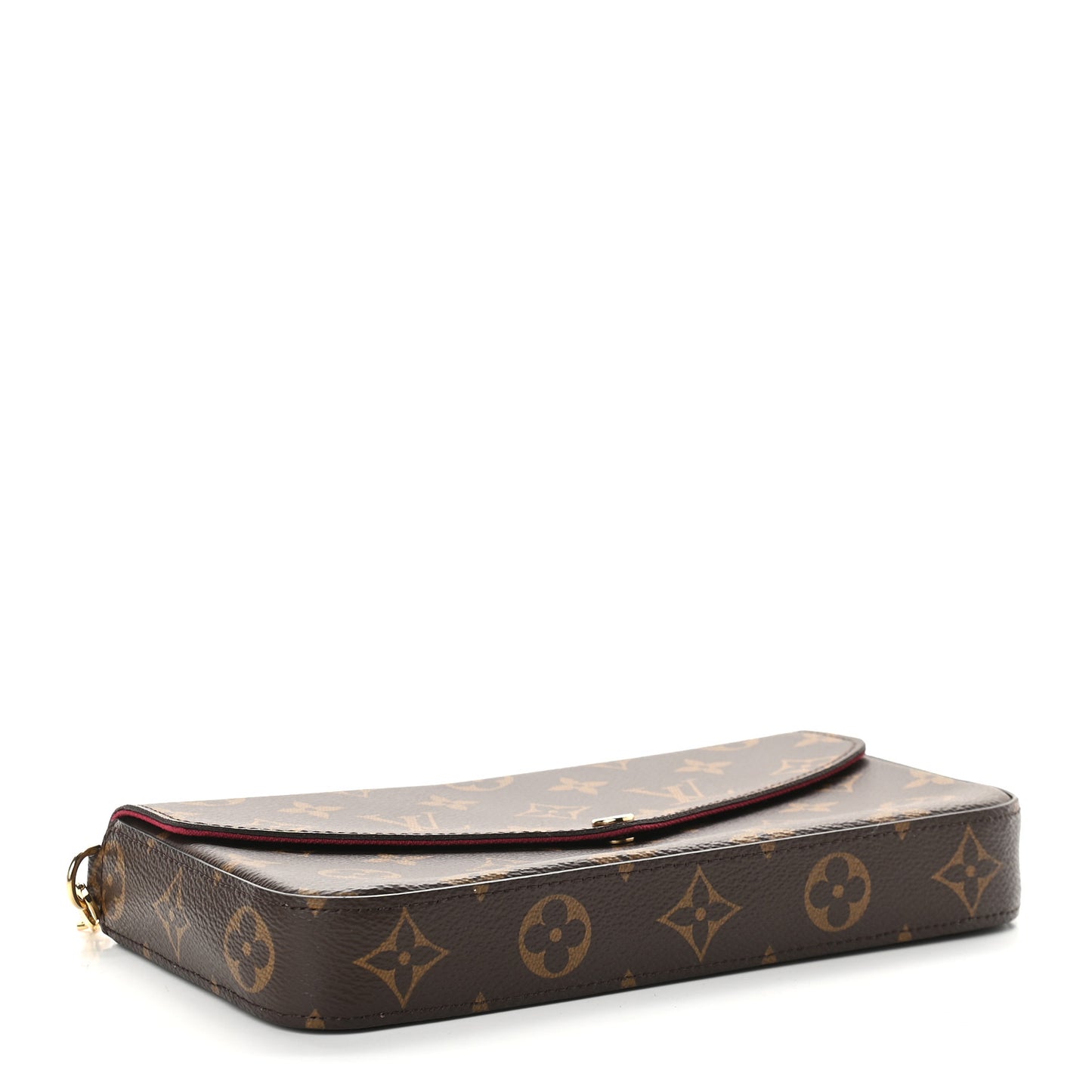 Monogram Pochette Felicie Chain Wallet Fuchsia