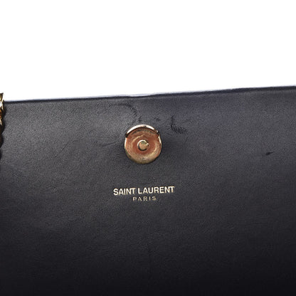Saint Laurent Smooth Calfskin Medium Classic Monogram Kate Tassel Satchel Black 8 of 10
