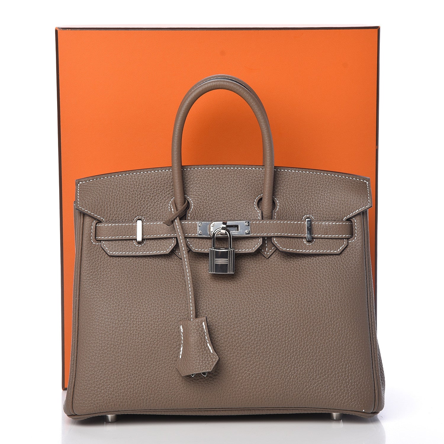 Hermes Togo Birkin 25 Etoupe 35 of 35