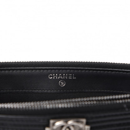 Chanel Calfskin Quilted Small Boy Clutch With Chain Black 8 of 11