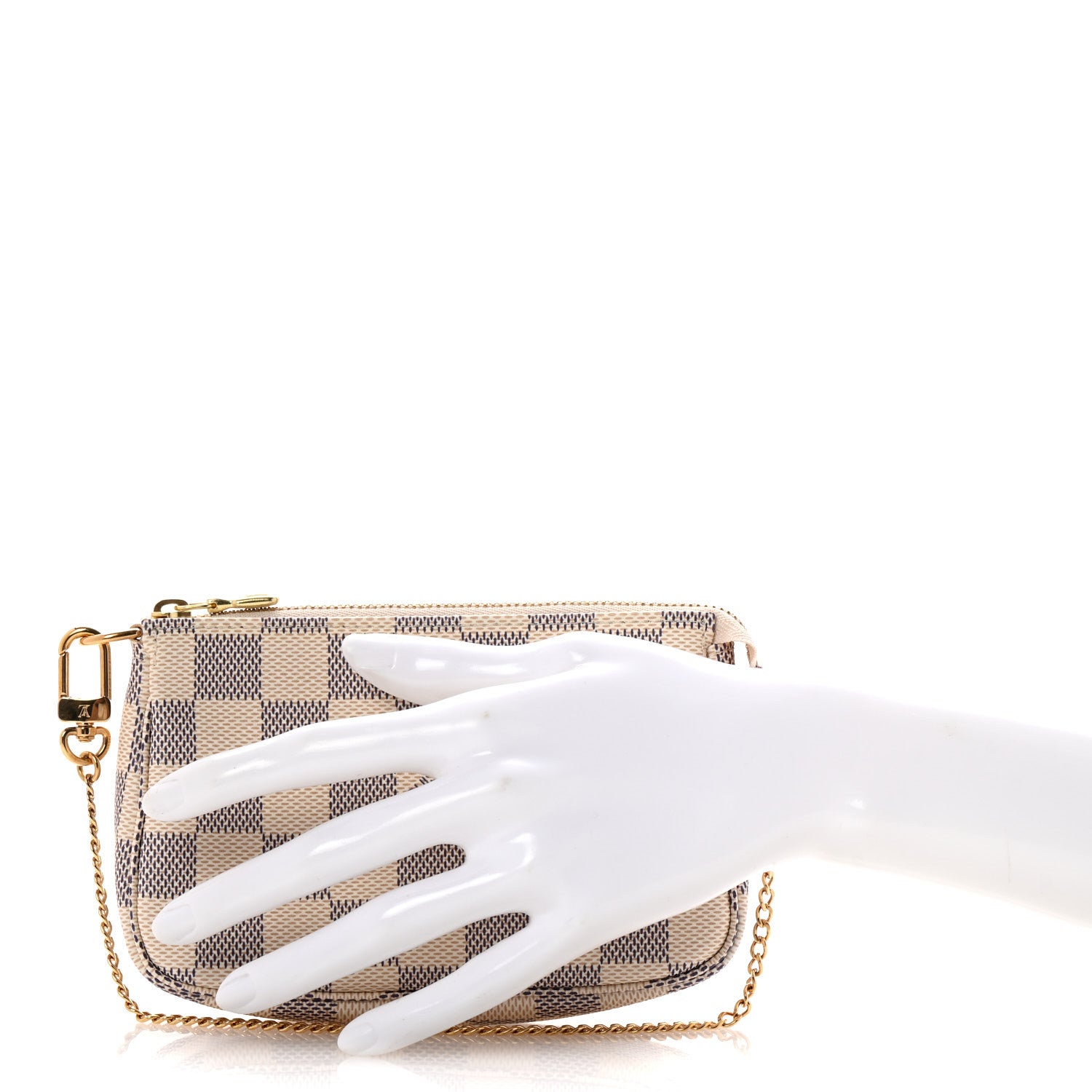 Louis Vuitton Damier Azur Mini Pochette Accessories 2 of 9