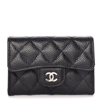 Chanel Caviar Quilted Flap Card Holder Black 1 of 11