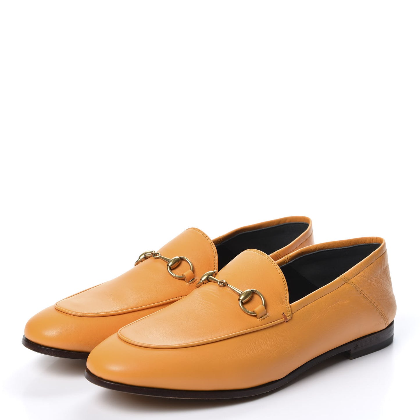 Lambskin Womens Brixton Horsebit Loafers 38.5 Crystal Copper