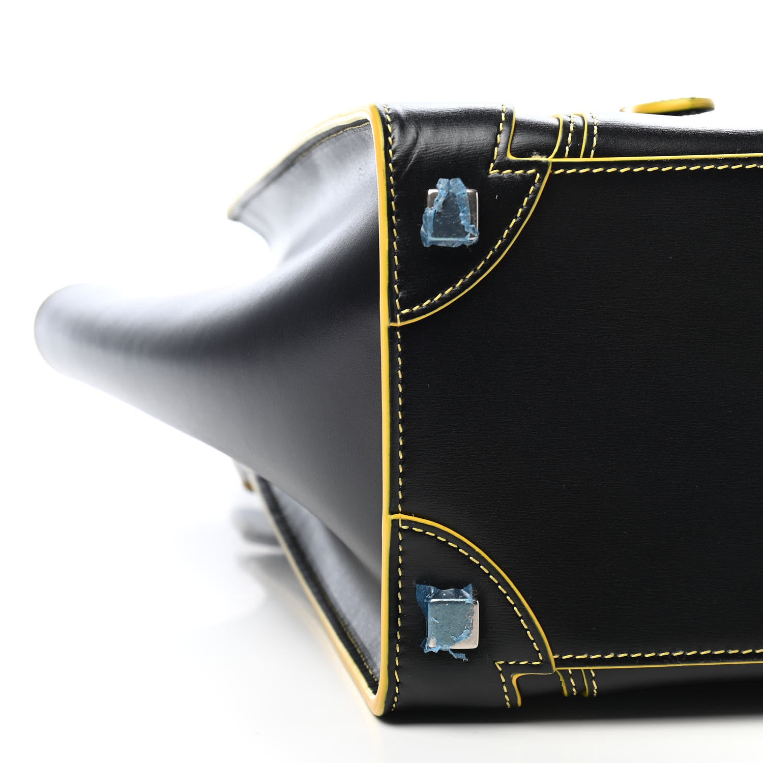 Celine Satin Calfskin Debossed Micro Luggage Black 7 of 8