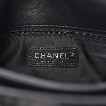 Chanel Lambskin Quilted 3 Accordion Flap Bag Black 6 of 13