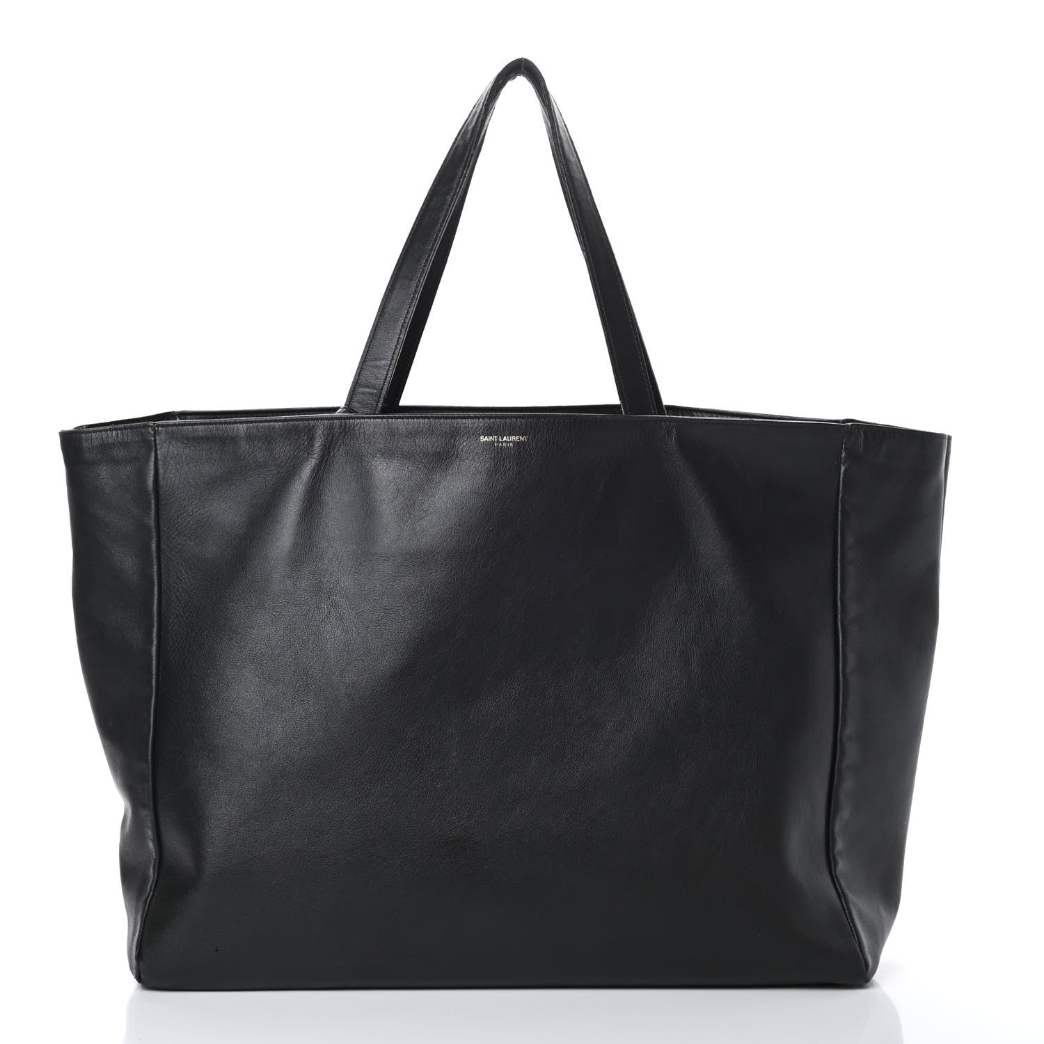 Saint Laurent Calfskin Suede Reversible East West Shopper Tote Black 3 of 20