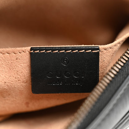 Gucci Calfskin Matelasse GG Marmont Belt Bag 95 38 Black 6 of 7