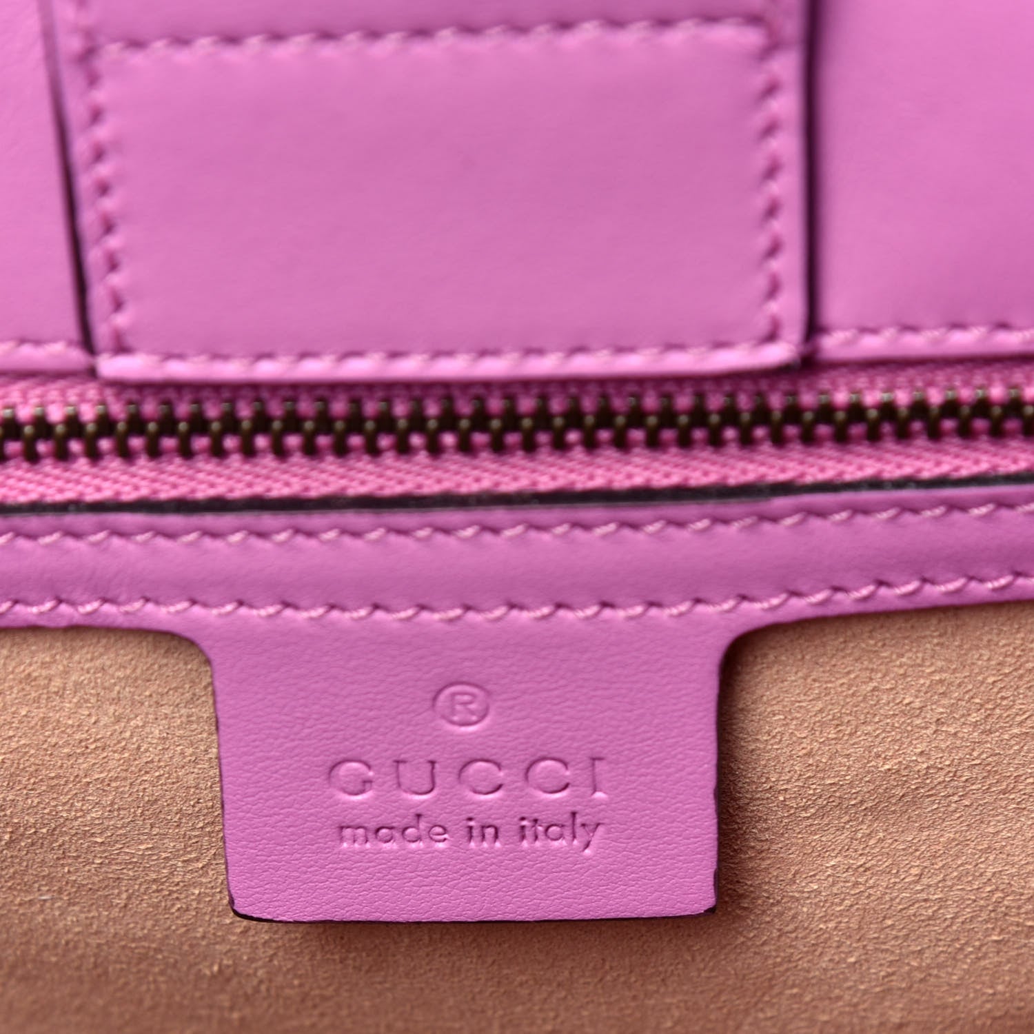 Gucci Calfskin Matelasse Small GG Marmont Tote Candy Mousse 7 of 10