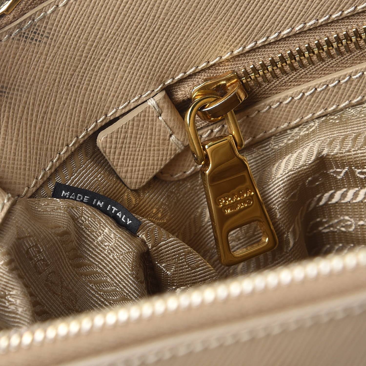 Prada Saffiano Medium Galleria Double Zip Tote Sabbia 7 of 15