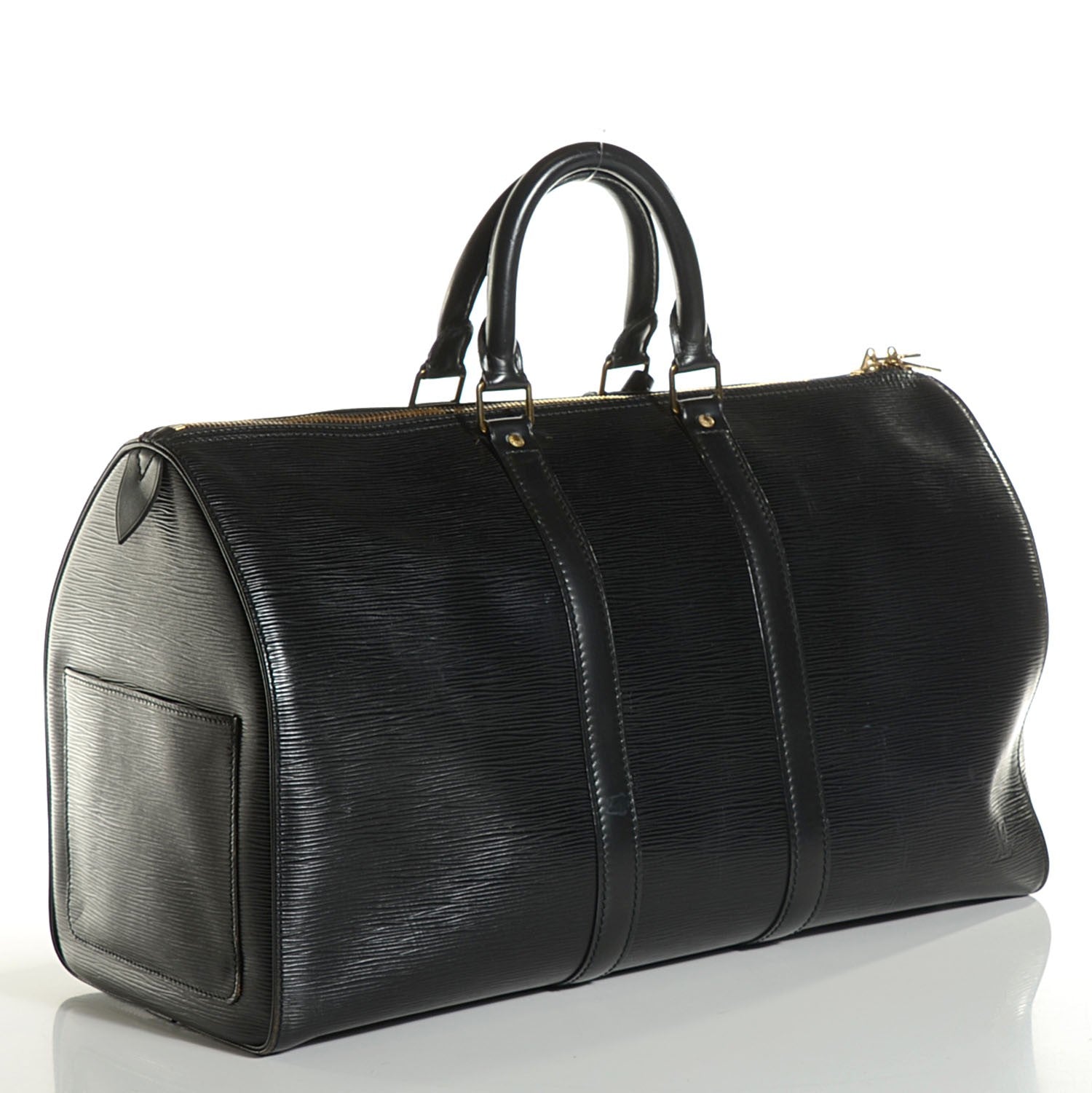 Louis Vuitton Epi Keepall 45 Black 3 of 7