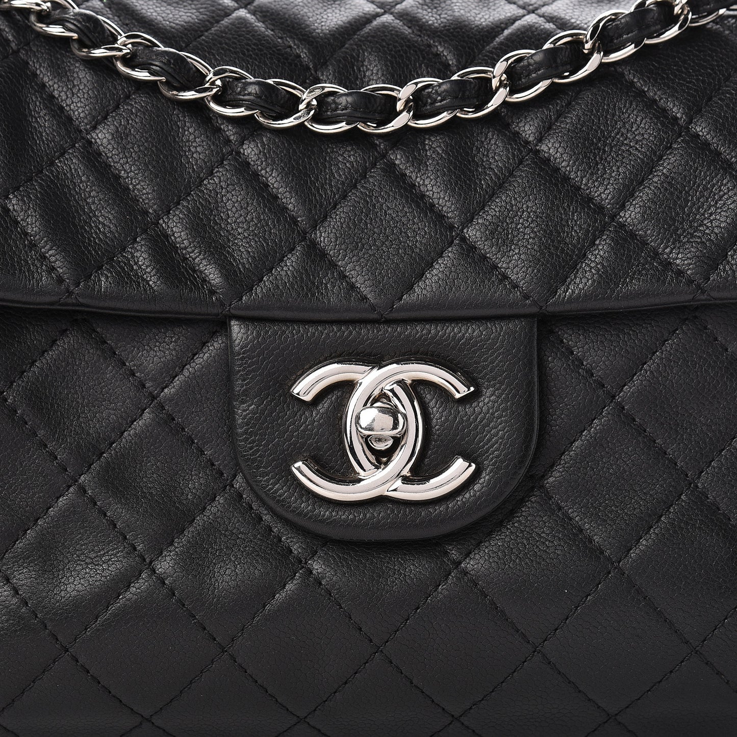 Caviar Quilted Maxi Single Flap Black