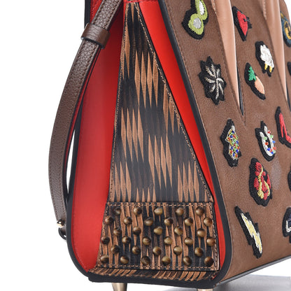 Christian Louboutin Nubuck Patch Small Eccusion Paloma Version Chatain 19 of 21