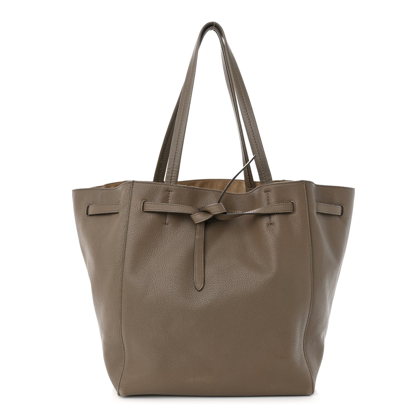 Soft Grained Calfskin Medium Belt Cabas Phantom Taupe