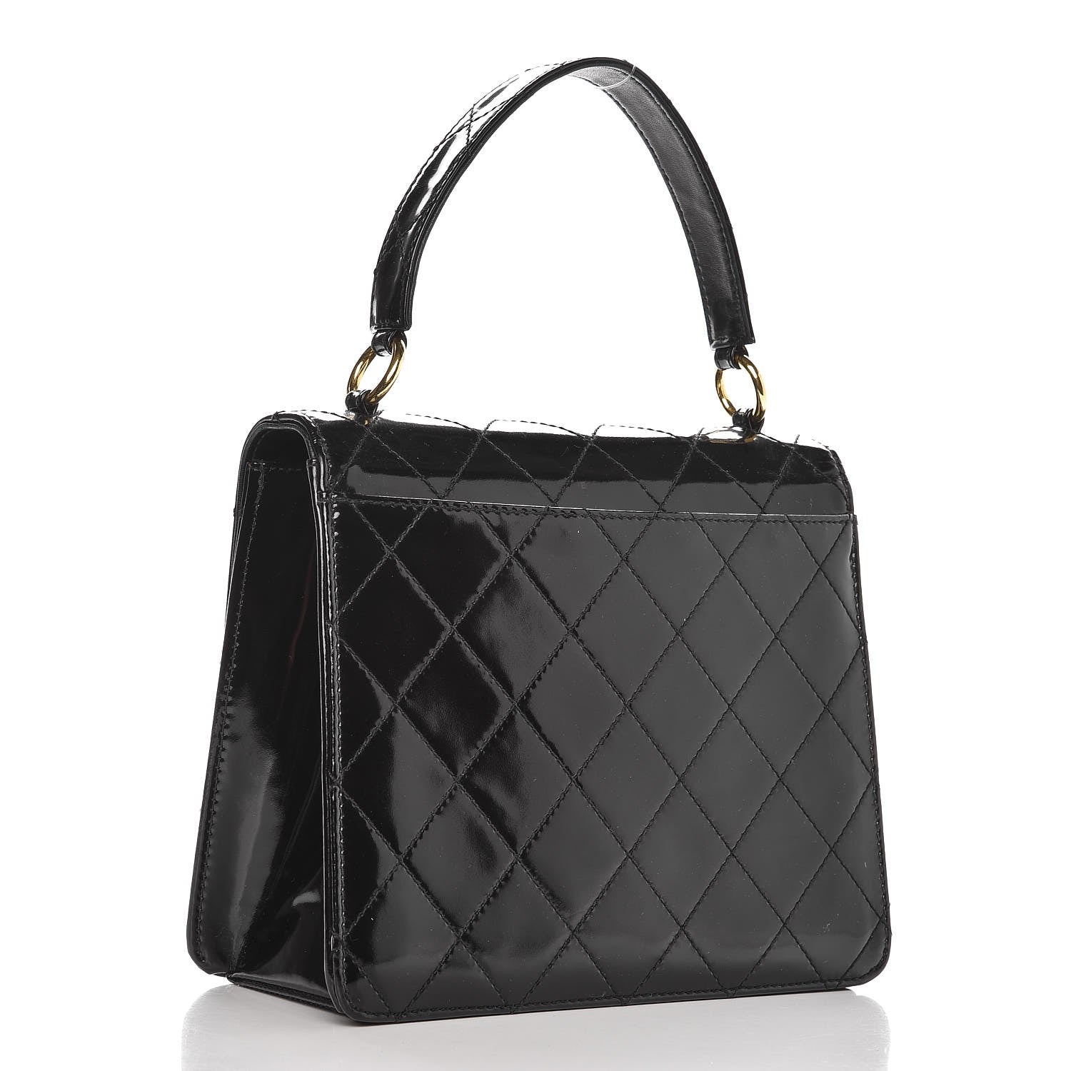 Chanel Patent Medium Kelly Flap Black 3 of 12