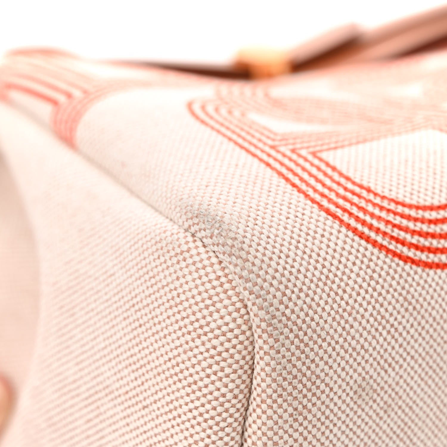 Hermes H Plume Canvas Vache Hunter Circuit 24 Herbag Zip Retourne 31 Orange Mecano Ecru Beige Naturel 11 of 12