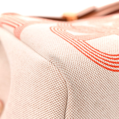 Hermes H Plume Canvas Vache Hunter Circuit 24 Herbag Zip Retourne 31 Orange Mecano Ecru Beige Naturel 11 of 12