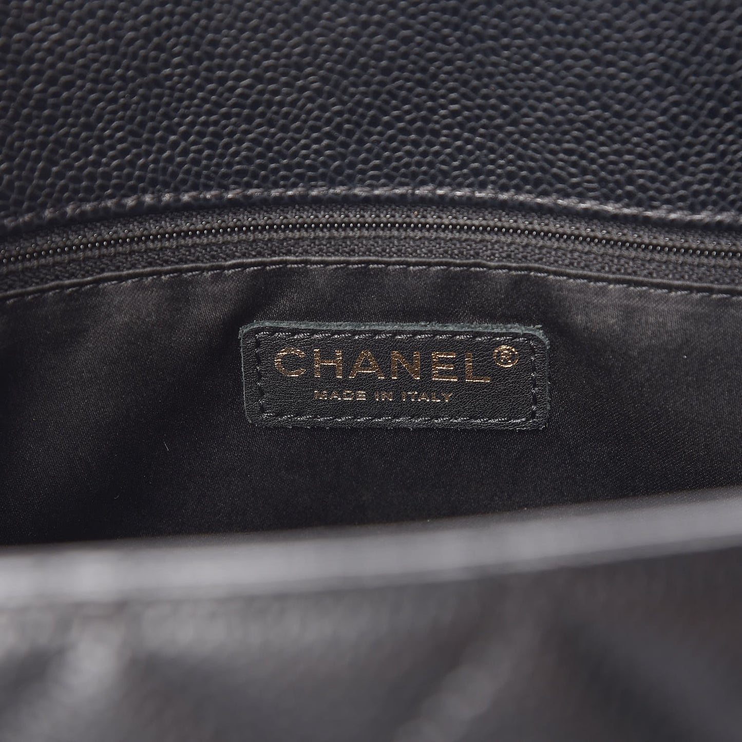 Caviar Quilted Grand Shopping Tote GST Black