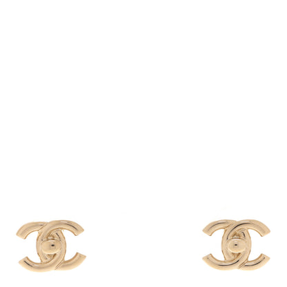 Chanel Metal CC Turnlock Earrings Gold 1 of 5