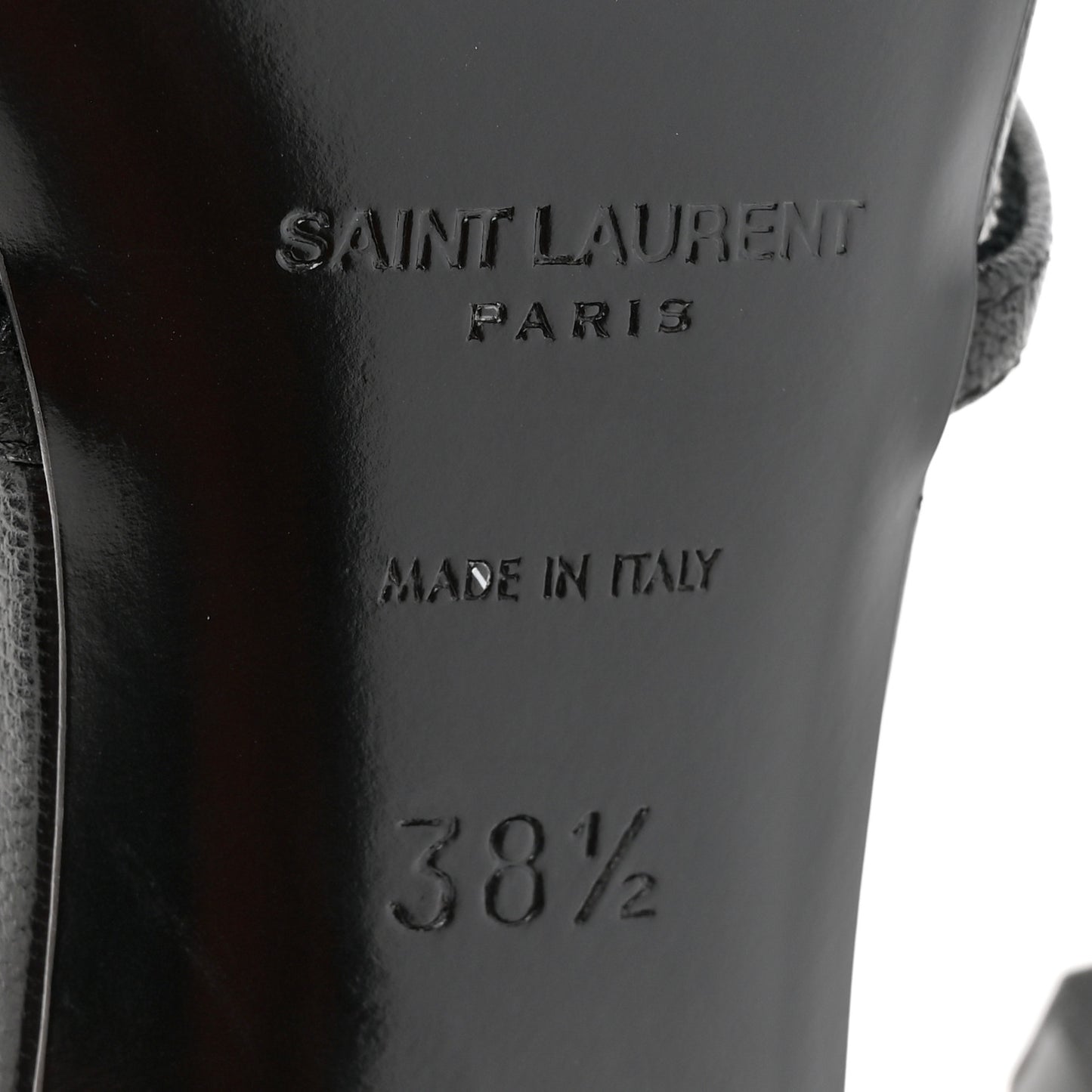 Calfskin Cassandra 110 Sandals 38.5 Black Gold