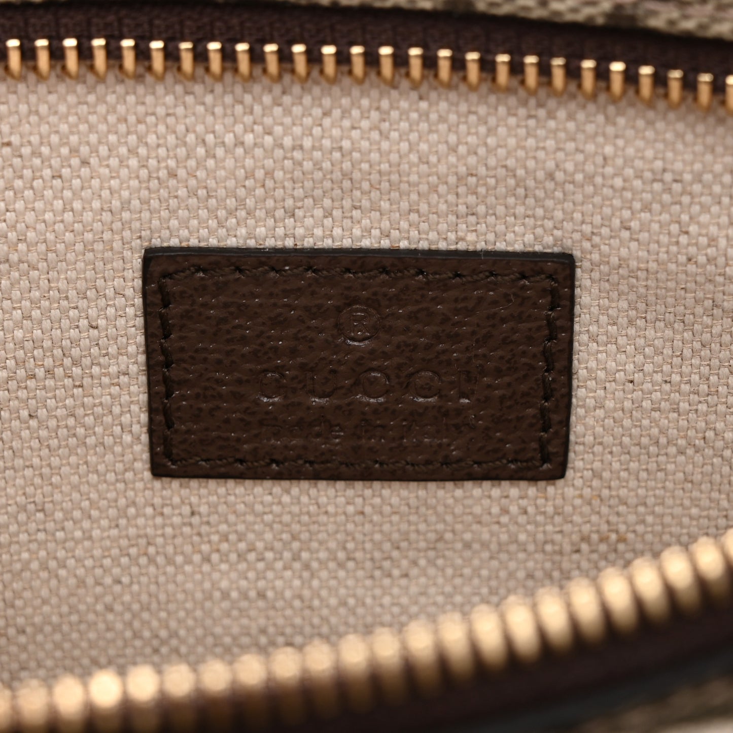 GG Supreme Monogram Textured Dollar Calfskin Blondie Belt Bag Beige Ebony New Acero