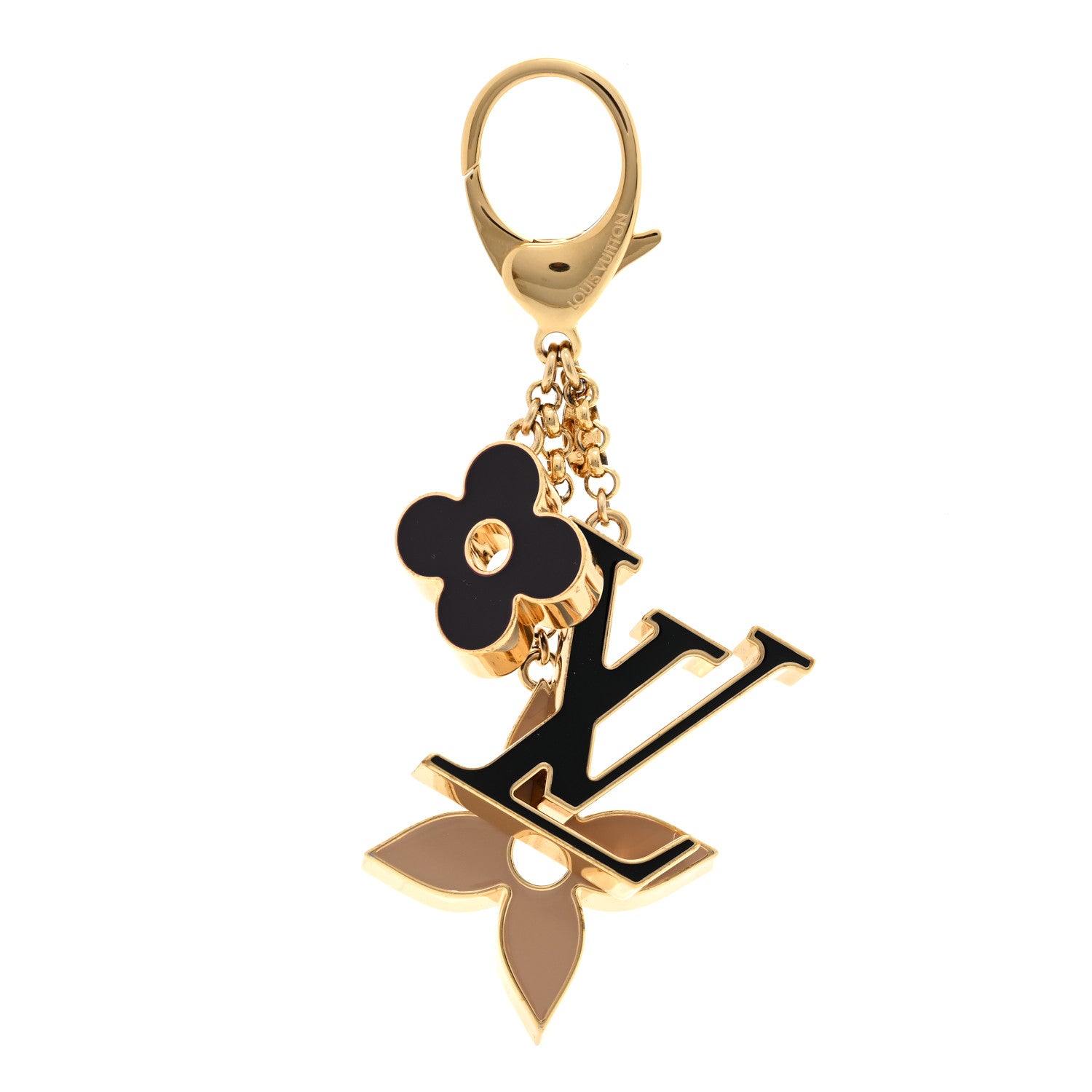 Louis Vuitton Fleur De Monogram Bag Charm Dore 1 of 4
