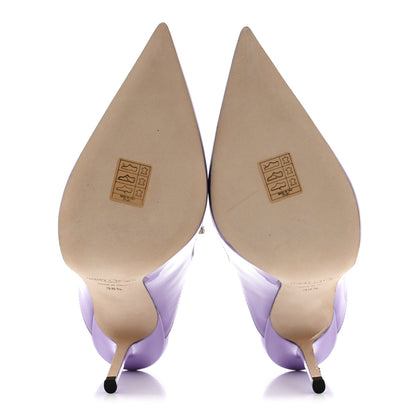Jimmy Choo Patent Crystal Bing 100 Pumps 38.5 Wisteria 6 of 8