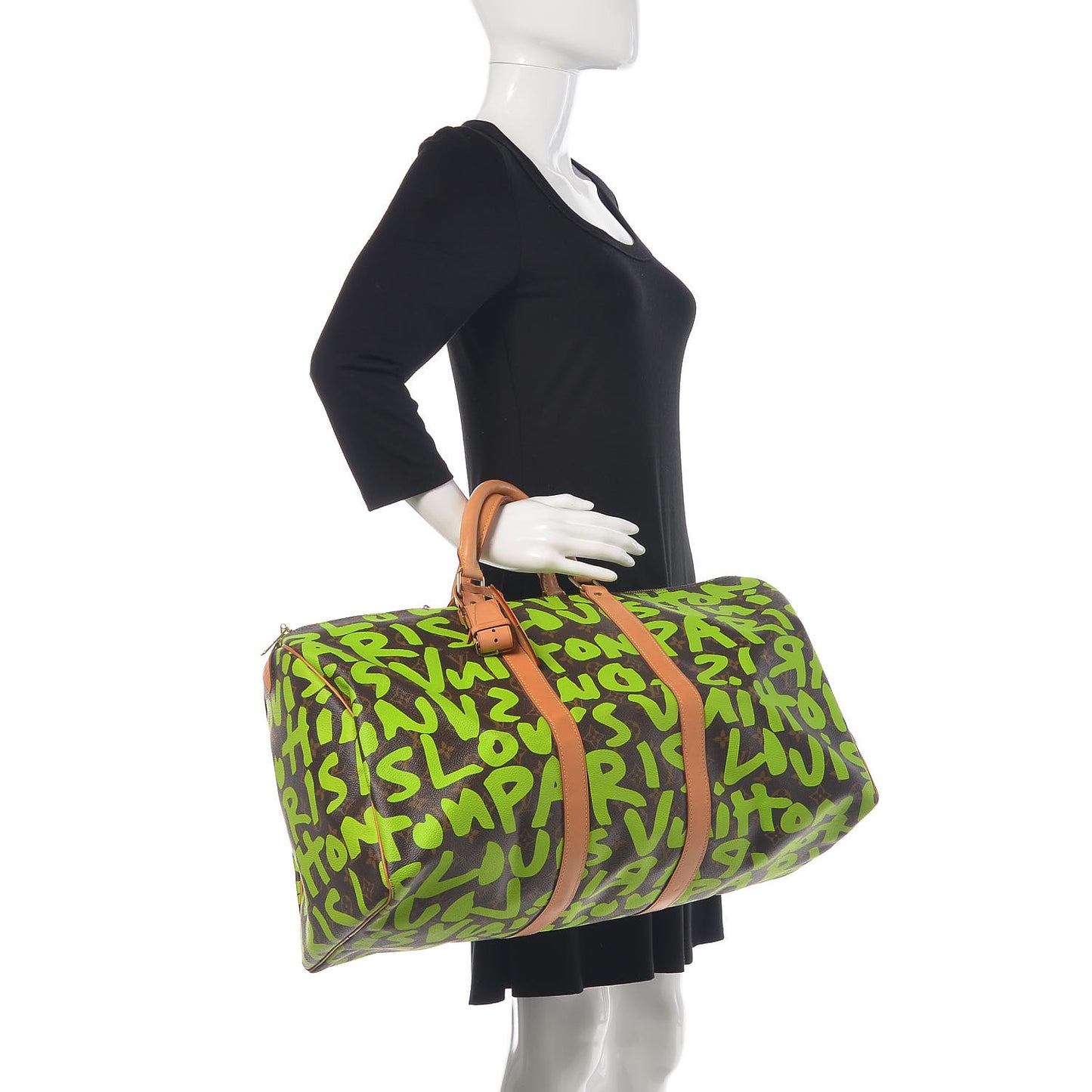 Monogram Graffiti Keepall 50 Green