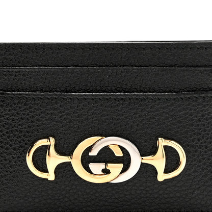 Gucci Grainy Calfskin Zumi Card Holder Black 6 of 7