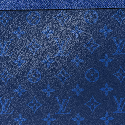 Louis Vuitton Monogram Eclipse Pochette Voyage MM Pacific Blue 7 of 9