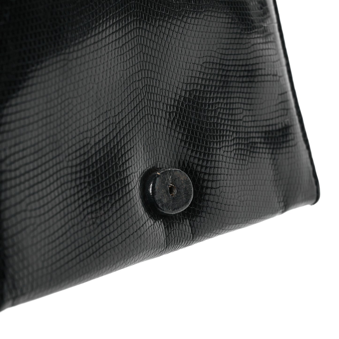 Lizard CC Mini Flap Bag Black