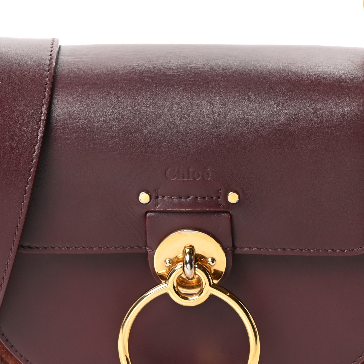 Calfskin Small Tess Bag Burnt Brown Burnt Brown