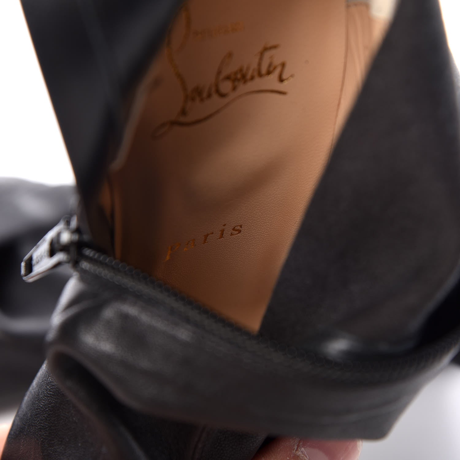 Christian Louboutin Nappa Stretch Lousie X 100 Over The Knee Boots 37 Black 6 of 11