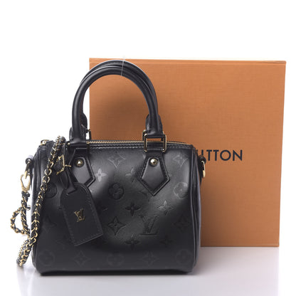 Louis Vuitton Monogram Ink Speedy BB Black 9 of 9