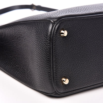 Christian Dior Bullcalf Medium Diorissimo Tote Black Rose Indien 8 of 12