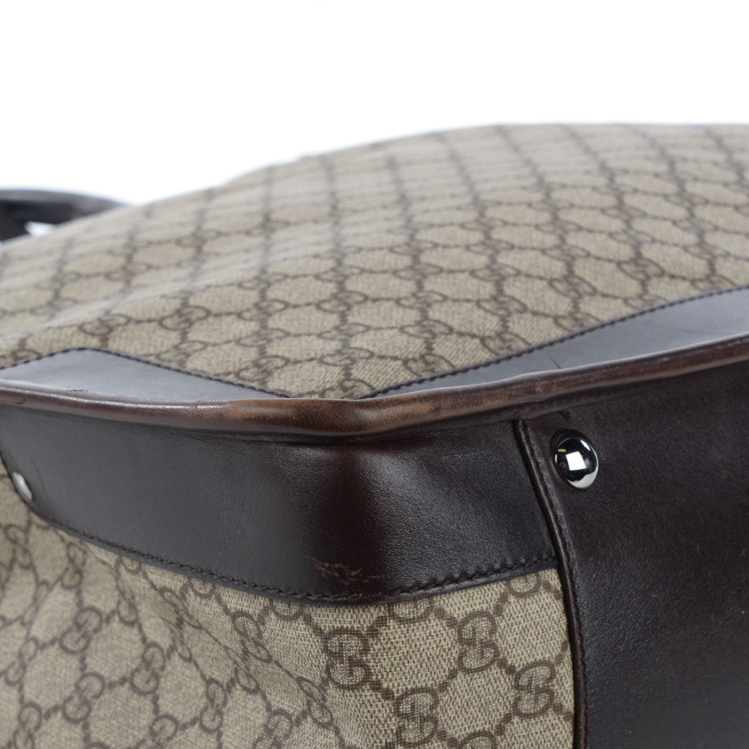 Gucci GG Plus Monogram Large Vertical Tote Dark Brown 12 of 14