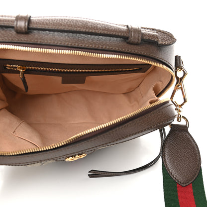 Gucci GG Supreme Monogram Web Small Ophidia Top Handle Shoulder Bag Brown 5 of 9