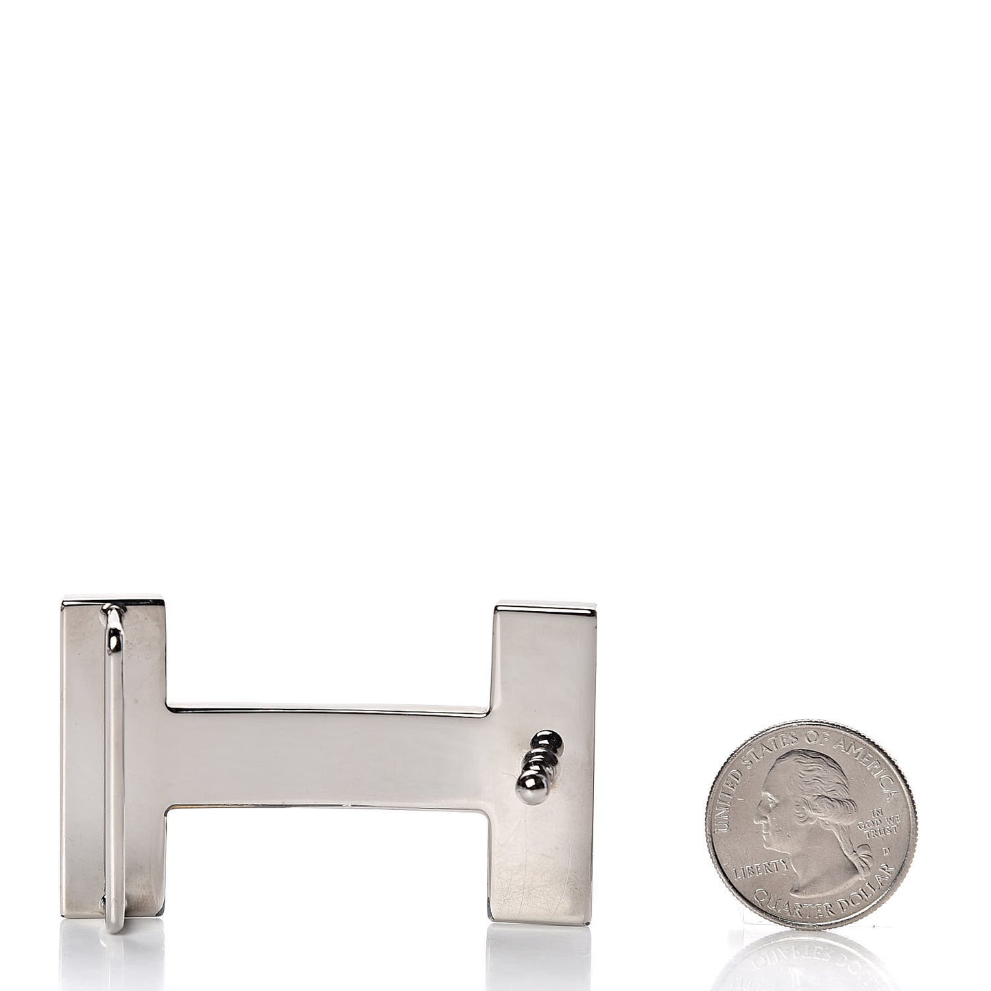 Enamel Quizz H Belt Buckle Orange